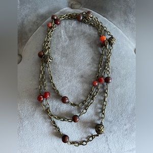 Long wrap necklace